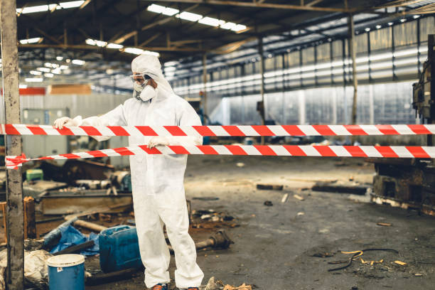 Professional Biohazard technician working in Otterbein, IN